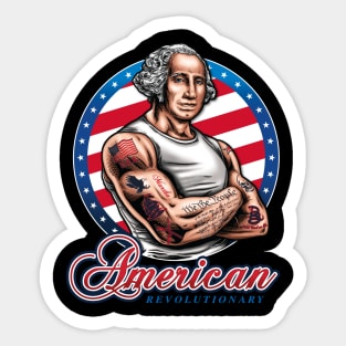 Jacked Up George Washington Sticker